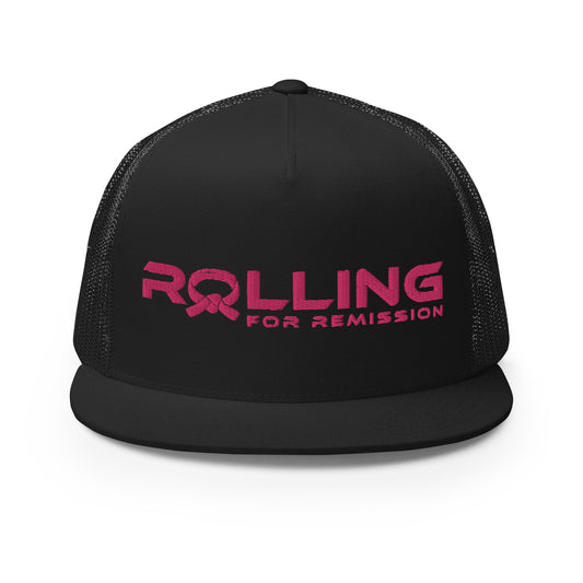 Rolling for Remission Classic Trucker Cap #3 (Pink)