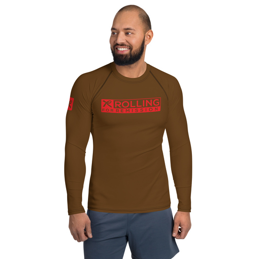 Rolling for Remission 'Unbreakable' Ranked Rashguard (Brown)