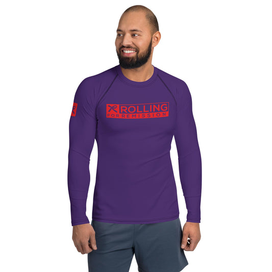 Rolling for Remission 'Unbreakable' Ranked Rashguard (Purple)