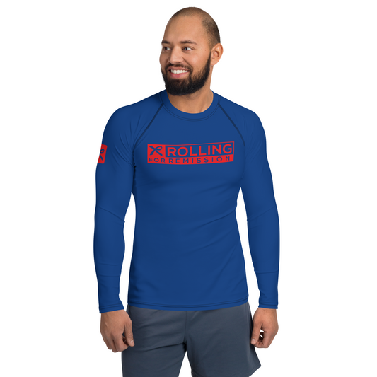 Rolling for Remission 'Unbreakable' Ranked Rashguard (Blue)