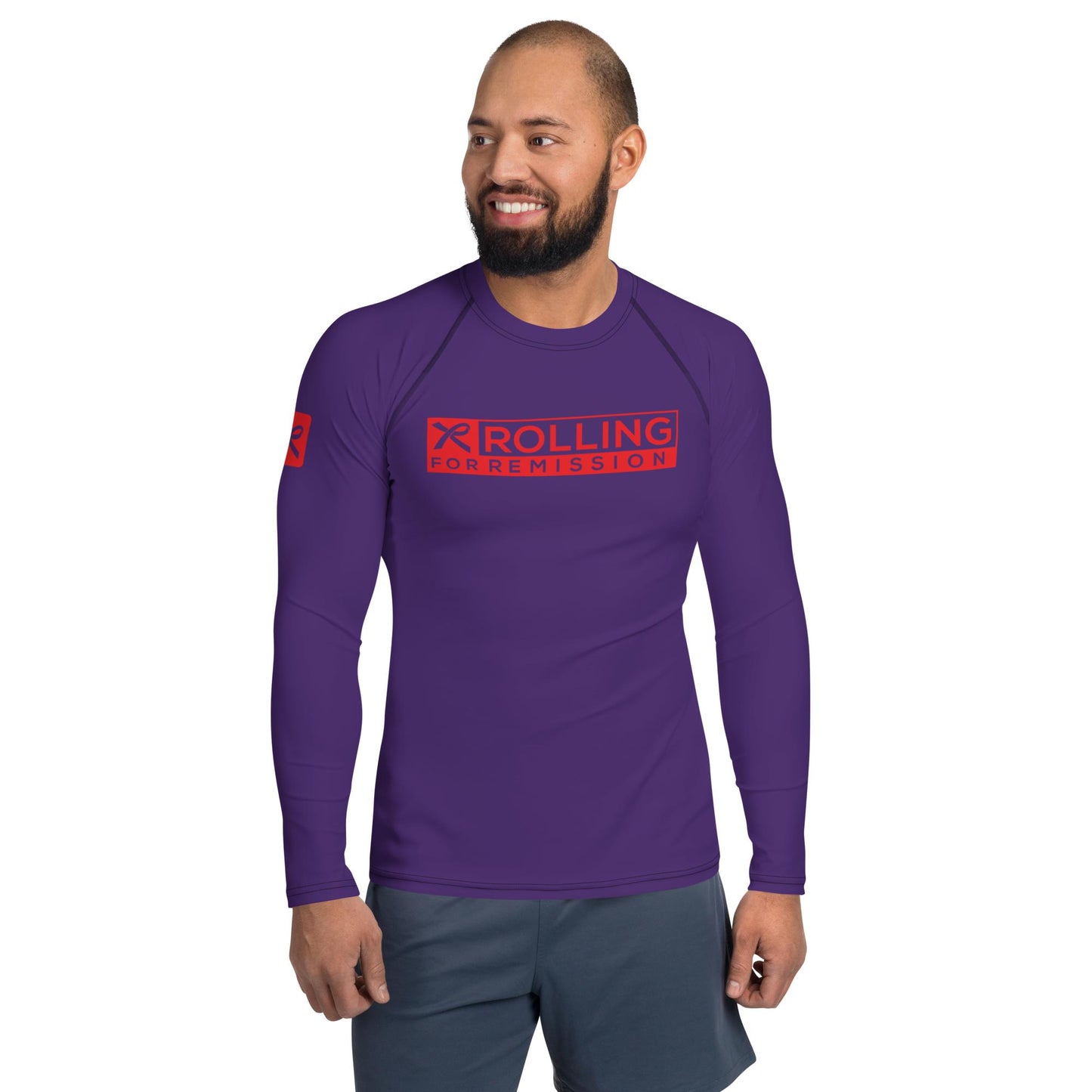 Rolling for Remission 'Unbreakable' Ranked Rashguard (Purple)