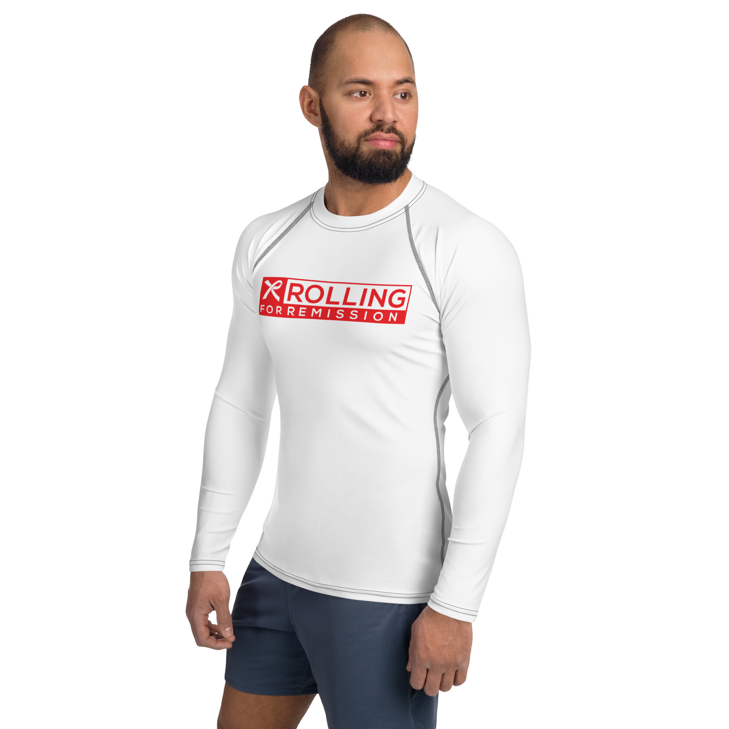 Rolling for Remission 'Unbreakable' Ranked Rashguard (White)