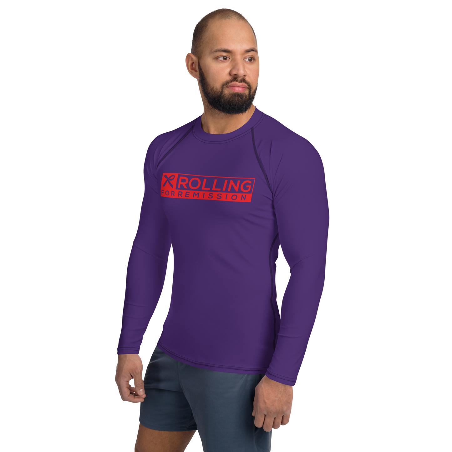 Rolling for Remission 'Unbreakable' Ranked Rashguard (Purple)