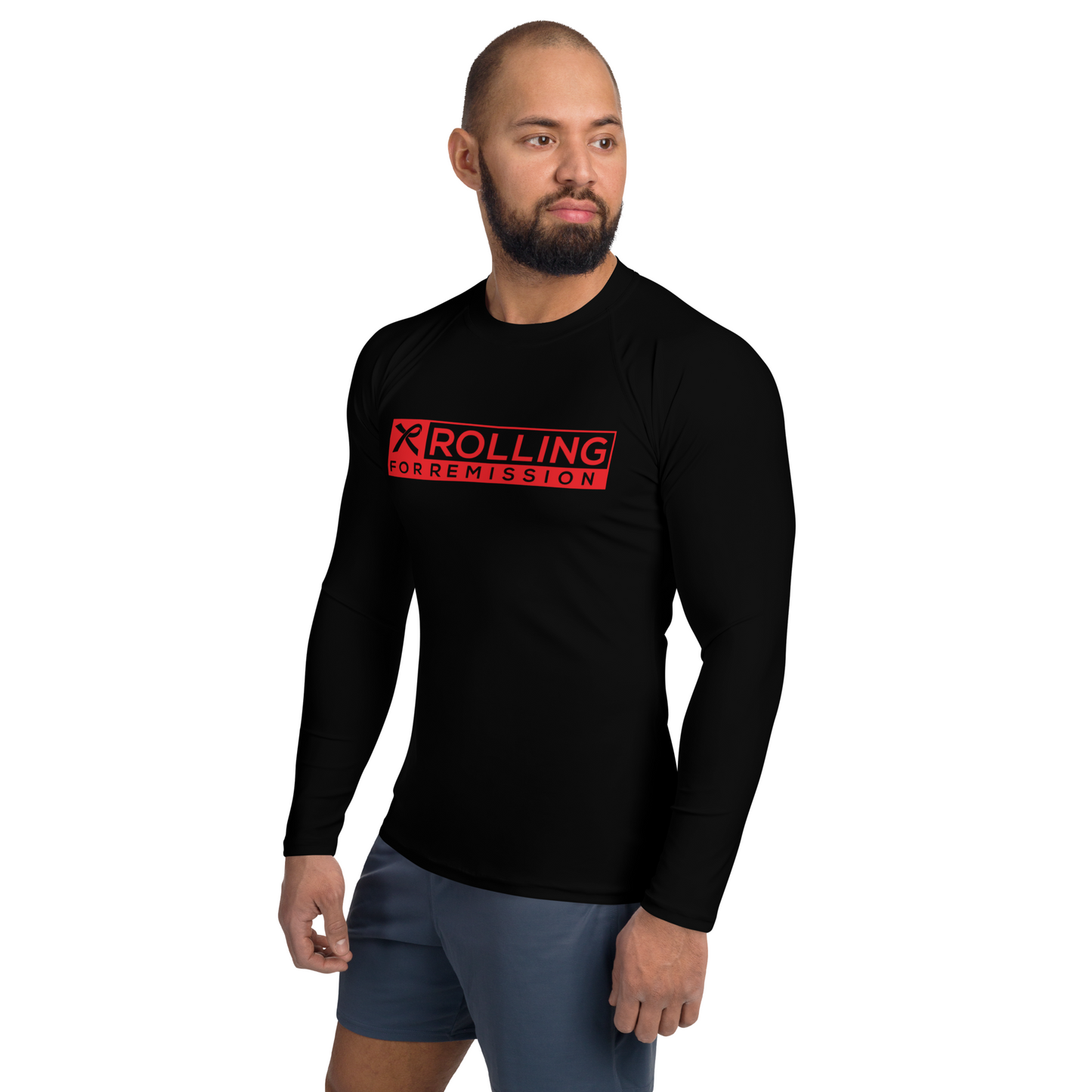 Rolling for Remission 'Unbreakable' Ranked Rashguard (Black)