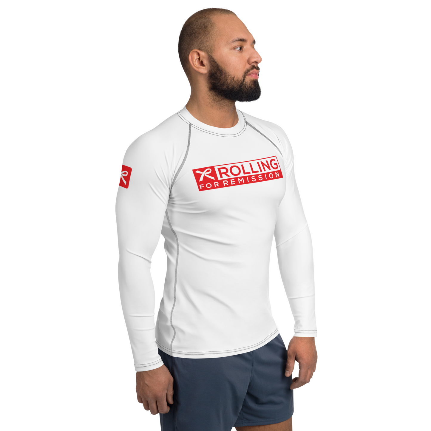 Rolling for Remission 'Unbreakable' Ranked Rashguard (White)