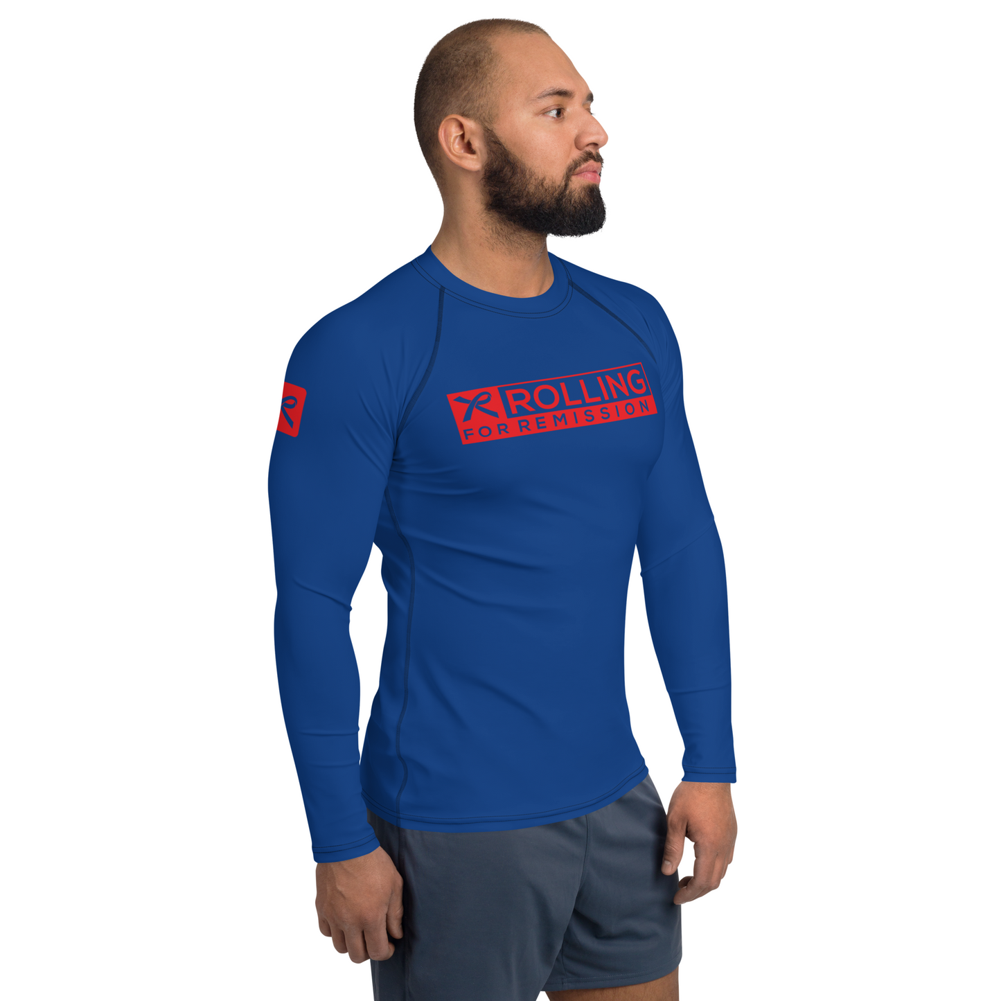 Rolling for Remission 'Unbreakable' Ranked Rashguard (Blue)