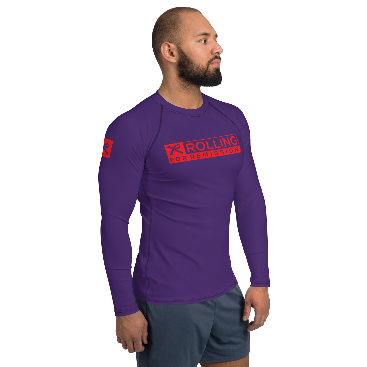 Rolling for Remission 'Unbreakable' Ranked Rashguard (Purple)